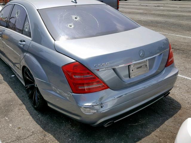 WDDNG71X97A109928 - 2007 MERCEDES-BENZ S 550 BLUE photo 9