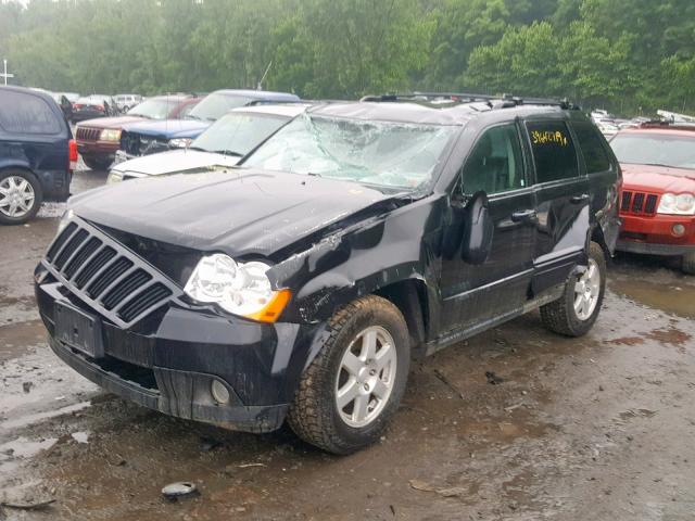 1J8GR48K78C245771 - 2008 JEEP GRAND CHER BLACK photo 2