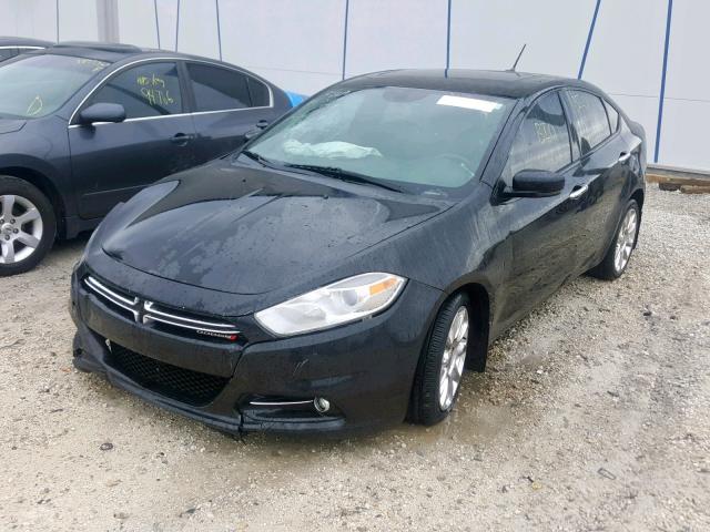 1C3CDFCHXDD224773 - 2013 DODGE DART LIMIT BLACK photo 2