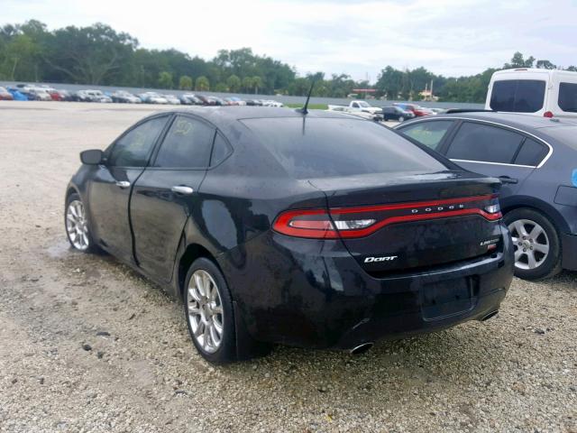 1C3CDFCHXDD224773 - 2013 DODGE DART LIMIT BLACK photo 3