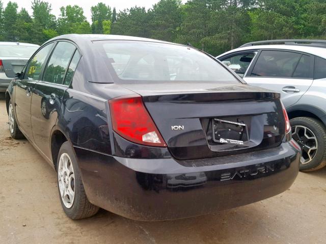1G8AJ52F74Z209554 - 2004 SATURN ION LEVEL BLACK photo 3