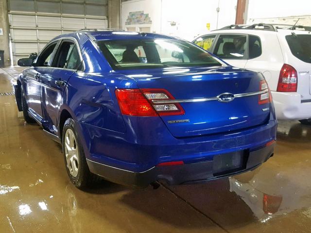 1FAHP2M83DG110425 - 2013 FORD TAURUS POL BLUE photo 3