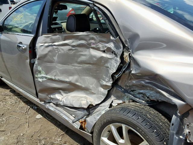 1G1ZK57788F242375 - 2008 CHEVROLET MALIBU LTZ ოქროსფერი ფოტო 9