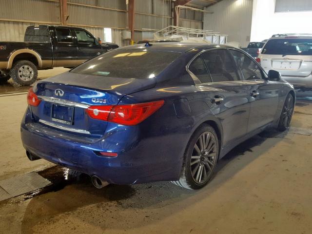 JN1FV7AP3HM850616 - 2017 INFINITI Q50 RED SP BLUE photo 4