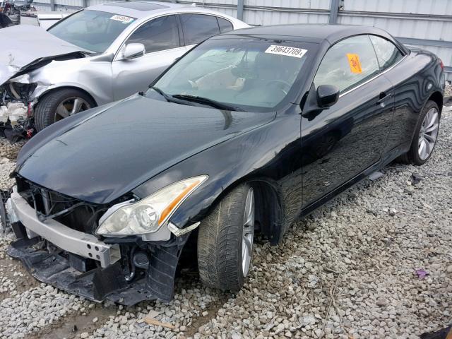 JNKCV66E59M724162 - 2009 INFINITI G37 BASE BLACK photo 2