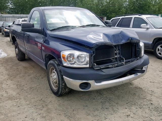 3D7KR26DX7G733933 - 2007 DODGE RAM 2500 S BLUE photo 1