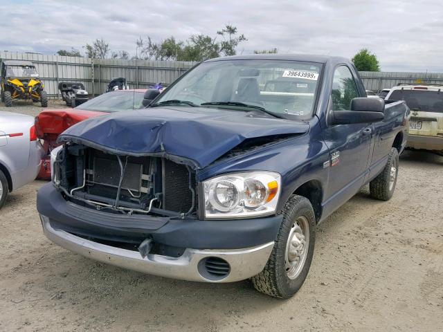 3D7KR26DX7G733933 - 2007 DODGE RAM 2500 S BLUE photo 2