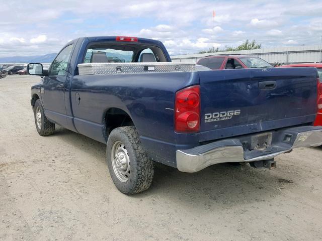 3D7KR26DX7G733933 - 2007 DODGE RAM 2500 S BLUE photo 3