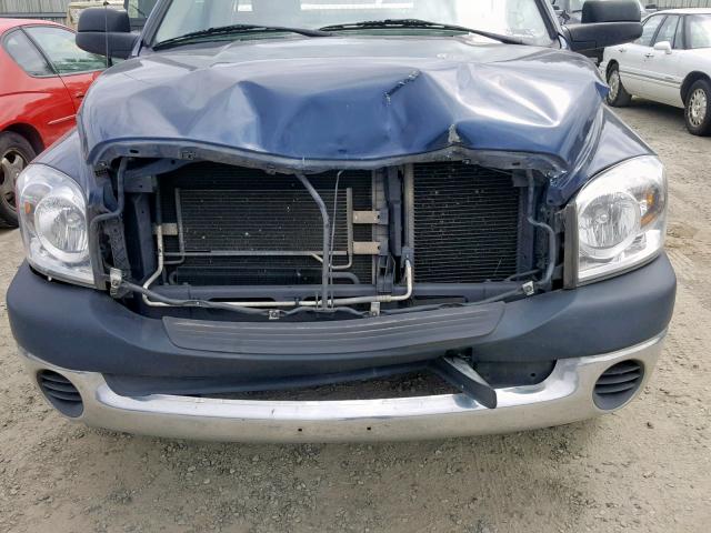 3D7KR26DX7G733933 - 2007 DODGE RAM 2500 S BLUE photo 9