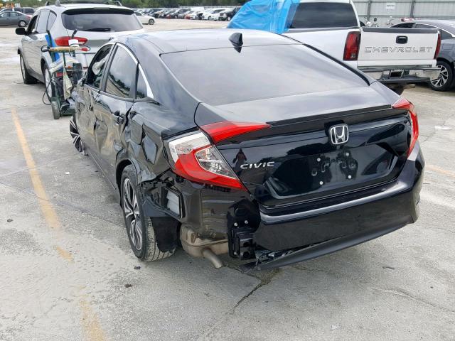 19XFC1F7XHE007083 - 2017 HONDA CIVIC EXL BLACK photo 3