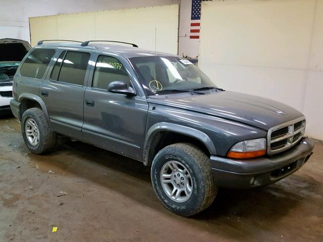 1D4HS48N13F542653 - 2003 DODGE DURANGO SL GRAY photo 1