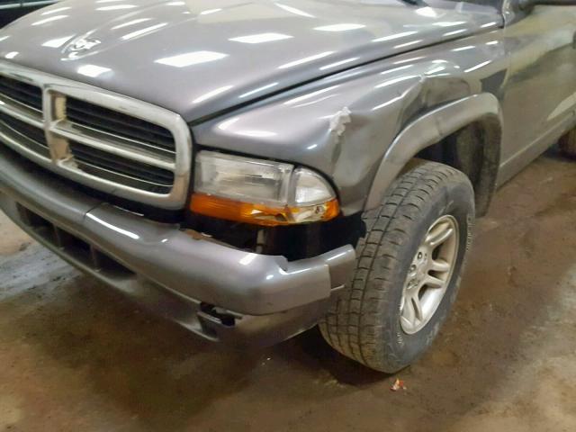 1D4HS48N13F542653 - 2003 DODGE DURANGO SL GRAY photo 9