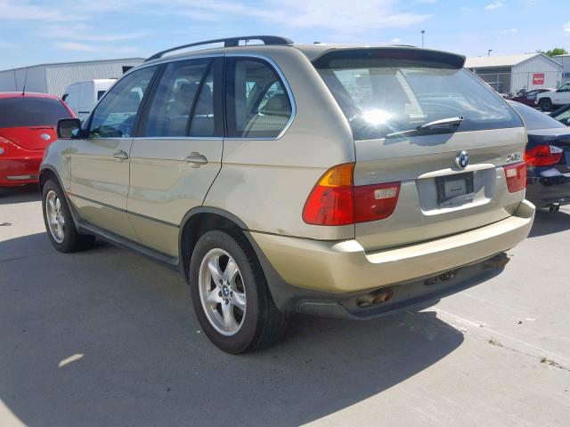 WBAFB3343YLH03039 - 2000 BMW X5 4.4I BEIGE photo 3