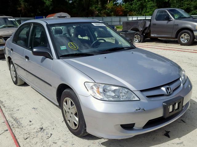 2HGES16424H608329 - 2004 HONDA CIVIC DX SILVER photo 1