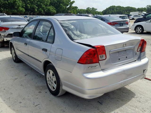 2HGES16424H608329 - 2004 HONDA CIVIC DX SILVER photo 3