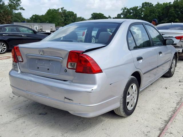 2HGES16424H608329 - 2004 HONDA CIVIC DX SILVER photo 4