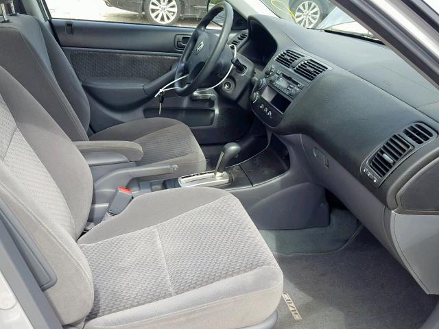 2HGES16424H608329 - 2004 HONDA CIVIC DX SILVER photo 5