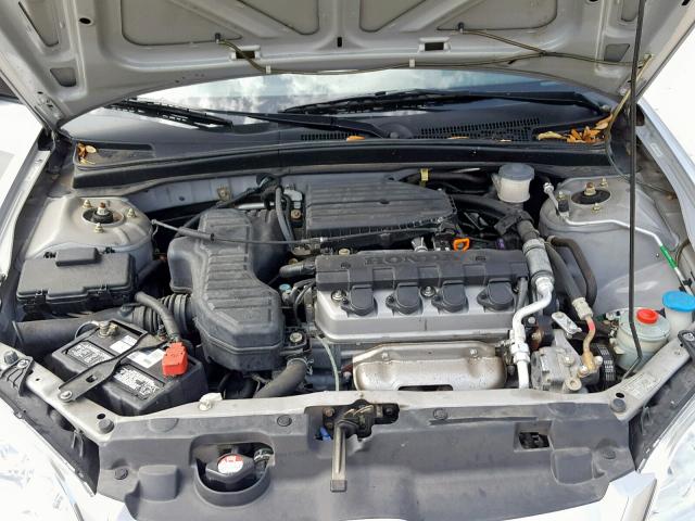 2HGES16424H608329 - 2004 HONDA CIVIC DX SILVER photo 7