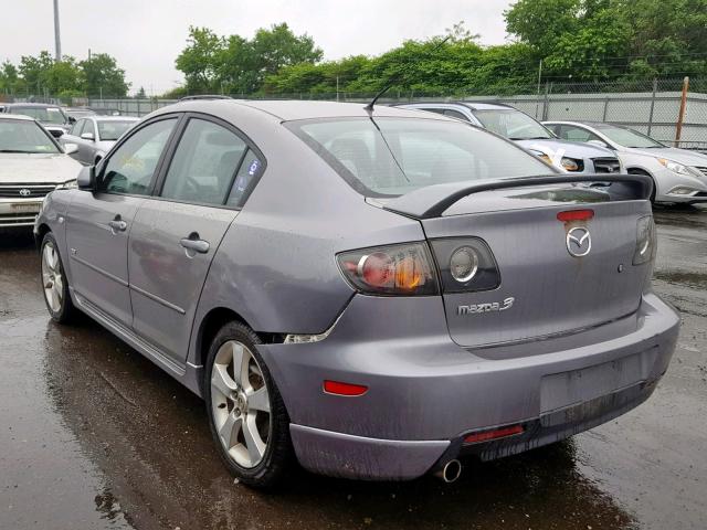 JM1BK324X61456093 - 2006 MAZDA 3 S GRAY photo 3