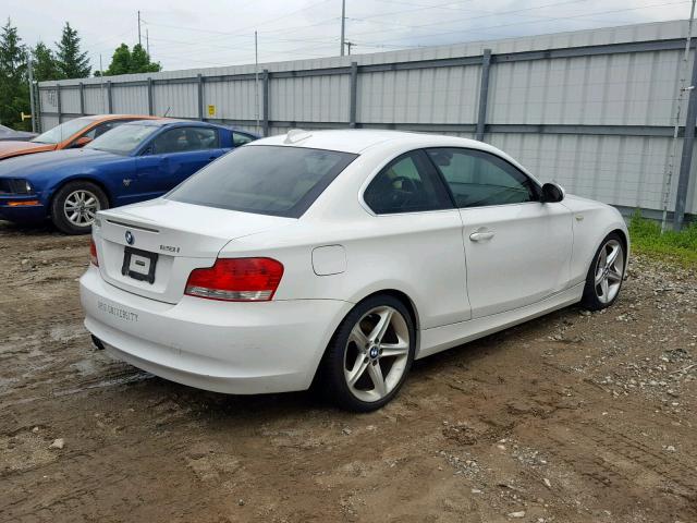 WBAUP73569VK75317 - 2009 BMW 128 I WHITE photo 4