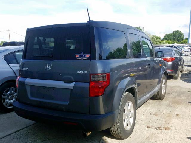 5J6YH28749L003174 - 2009 HONDA ELEMENT EX GRAY photo 4