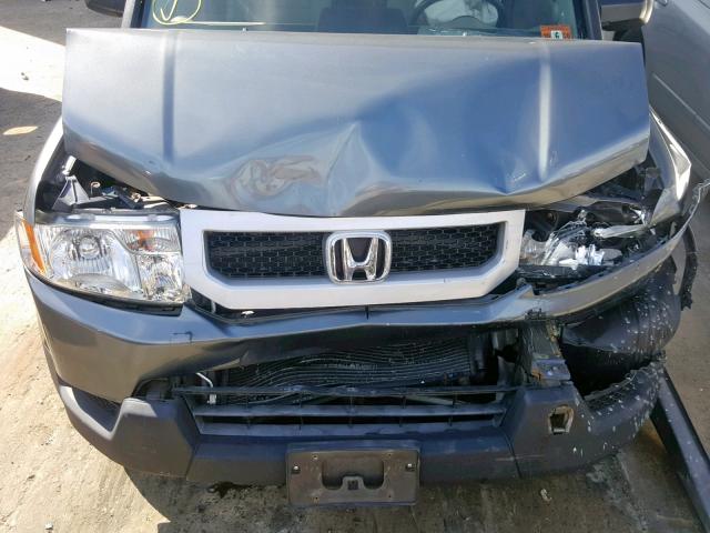 5J6YH28749L003174 - 2009 HONDA ELEMENT EX GRAY photo 7