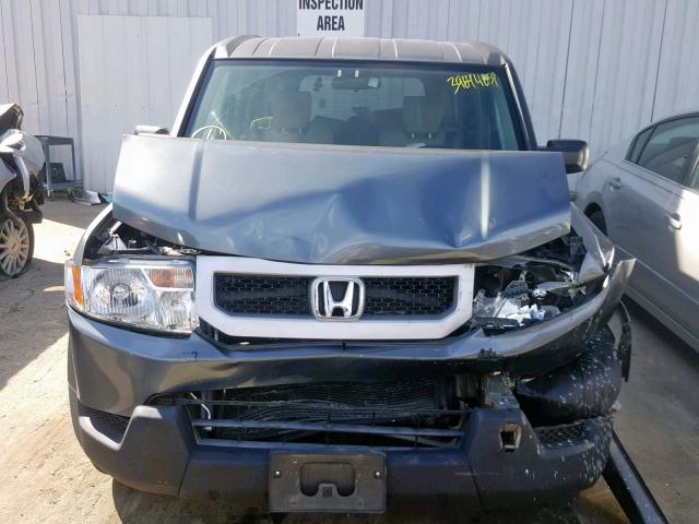 5J6YH28749L003174 - 2009 HONDA ELEMENT EX GRAY photo 9