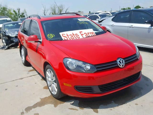 3VWPL7AJ3CM673207 - 2012 VOLKSWAGEN JETTA TDI RED photo 1