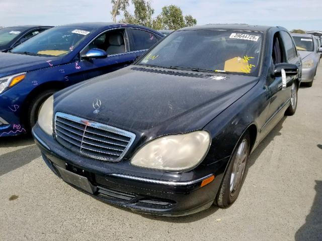 WDBNG75J24A392859 - 2004 MERCEDES-BENZ S 500 BLACK photo 2