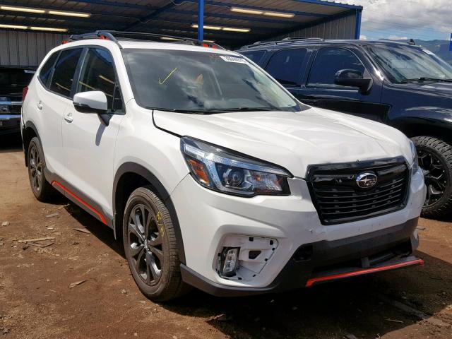 JF2SKAKC5KH487914 - 2019 SUBARU FORESTER S WHITE photo 1