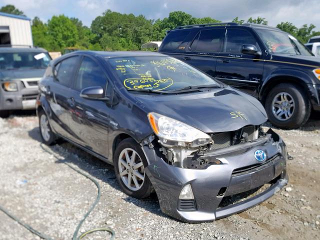 JTDKDTB37C1518370 - 2012 TOYOTA PRIUS C GRAY photo 1