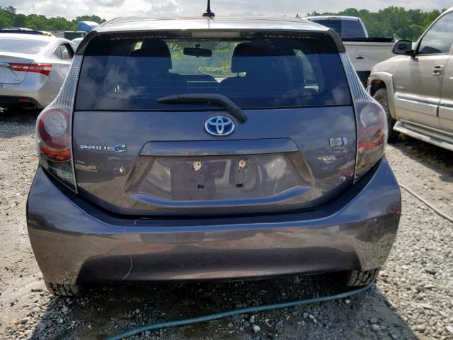 JTDKDTB37C1518370 - 2012 TOYOTA PRIUS C GRAY photo 9