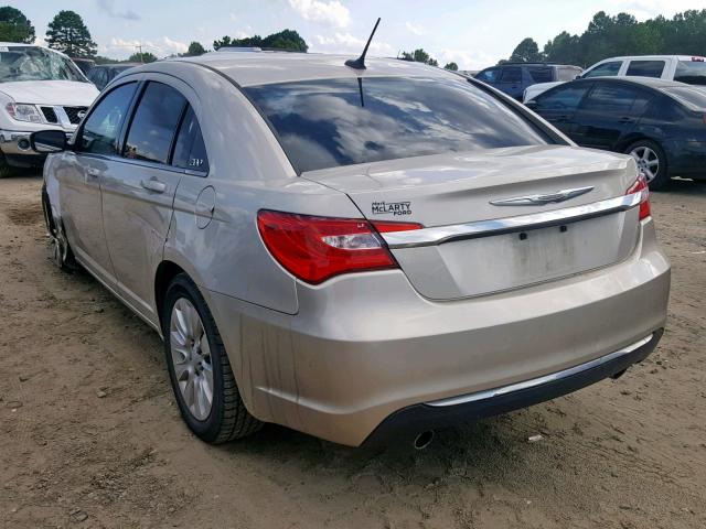 1C3CCBAG5EN190890 - 2014 CHRYSLER 200 LX BEIGE photo 3