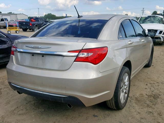 1C3CCBAG5EN190890 - 2014 CHRYSLER 200 LX BEIGE photo 4