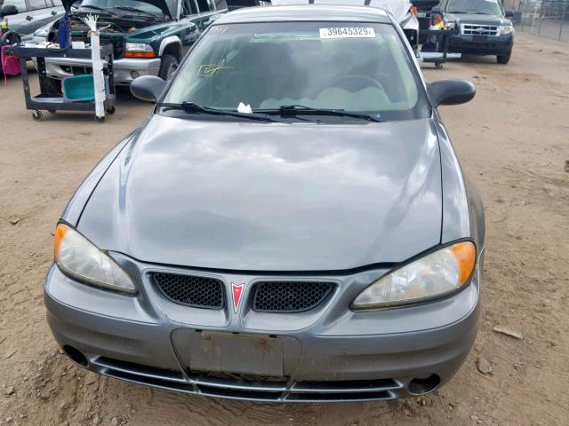 1G2NF52E74M697583 - 2004 PONTIAC GRAND AM S GRAY photo 9