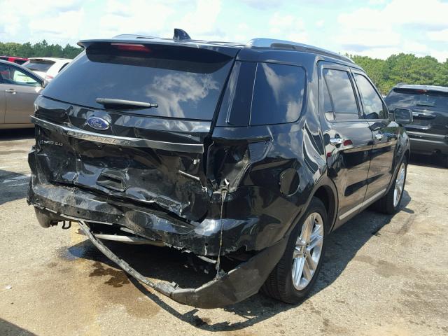 1FM5K7F81GGC57137 - 2016 FORD EXPLORER L BLACK photo 4