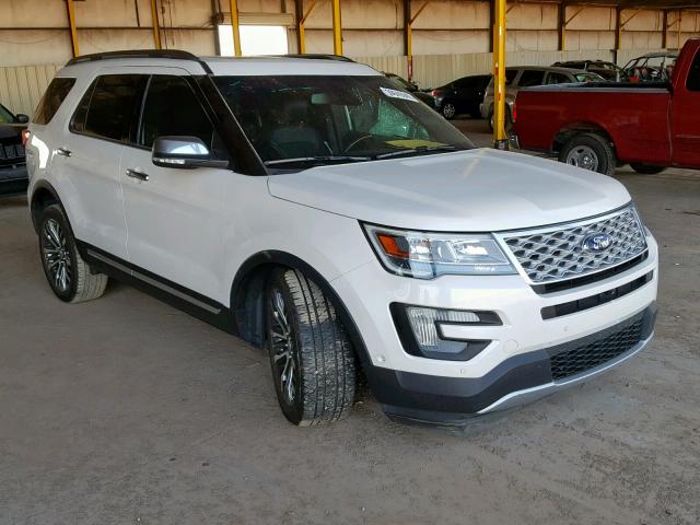 1FM5K8HT0HGA43443 - 2017 FORD EXPLORER P WHITE photo 1