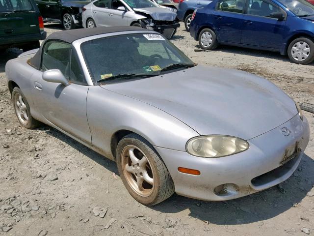 JM1NB353020220679 - 2002 MAZDA MX-5 MIATA SILVER photo 1