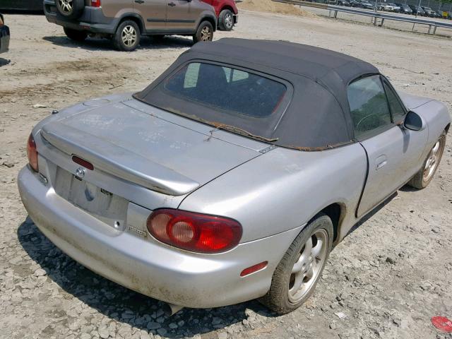 JM1NB353020220679 - 2002 MAZDA MX-5 MIATA SILVER photo 4