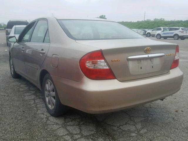 4T1BE32K03U650238 - 2003 TOYOTA CAMRY LE თაფლისფერი ფოტო 3