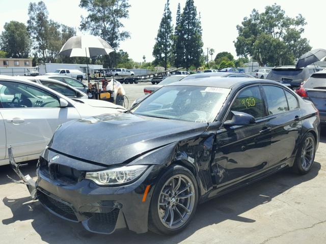 WBS8M9C57H5G84008 - 2017 BMW M3 BLACK photo 2