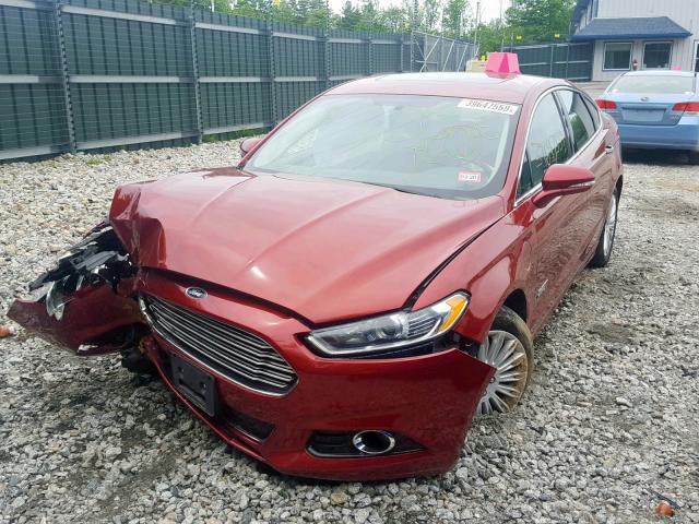 3FA6P0SUXER116017 - 2014 FORD FUSION TIT RED photo 2