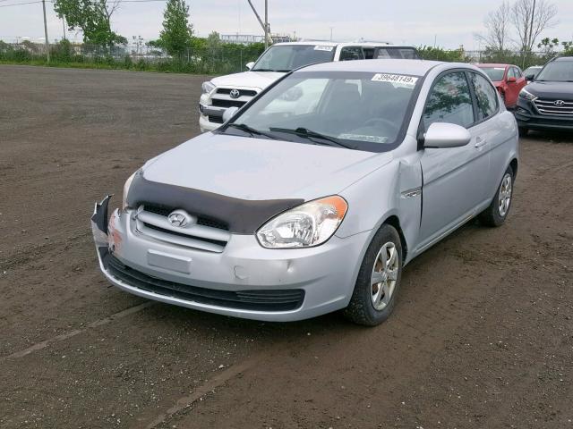 KMHCN35C59U105511 - 2009 HYUNDAI ACCENT SE SILVER photo 2