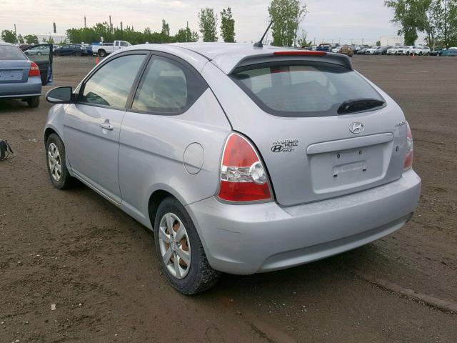 KMHCN35C59U105511 - 2009 HYUNDAI ACCENT SE SILVER photo 3