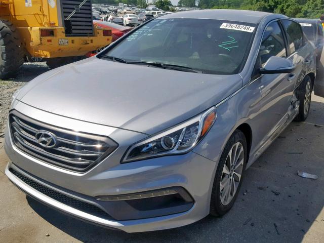 5NPE34AF7FH061915 - 2015 HYUNDAI SONATA SPO GRAY photo 2