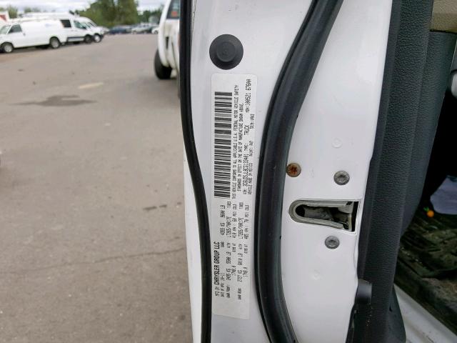 3C6UD5JL8CG133401 - 2012 DODGE RAM 2500 S თეთრი ფოტო 10