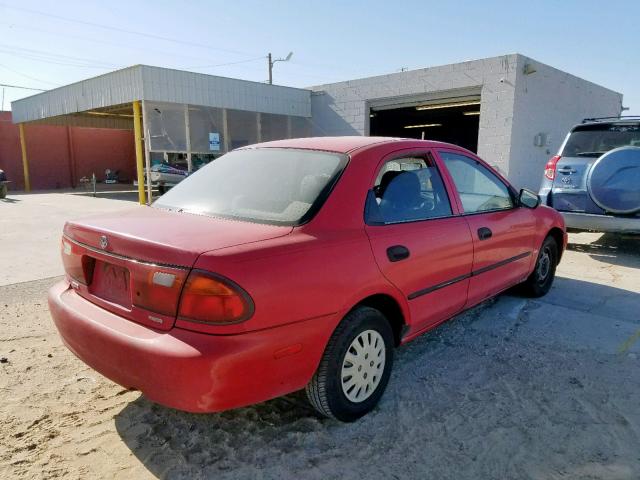 JM1BA1410S0118860 - 1995 MAZDA PROTEGE DX RED photo 4