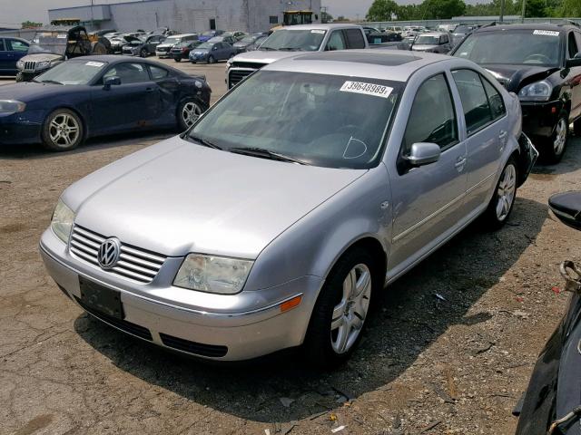 3VWSE69M34M012386 - 2004 VOLKSWAGEN JETTA GLS SILVER photo 2