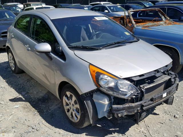 KNADM5A30D6228799 - 2013 KIA RIO LX SILVER photo 1