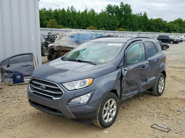 MAJ3P1TE8JC166083 - 2018 FORD ECOSPORT S GRAY photo 2